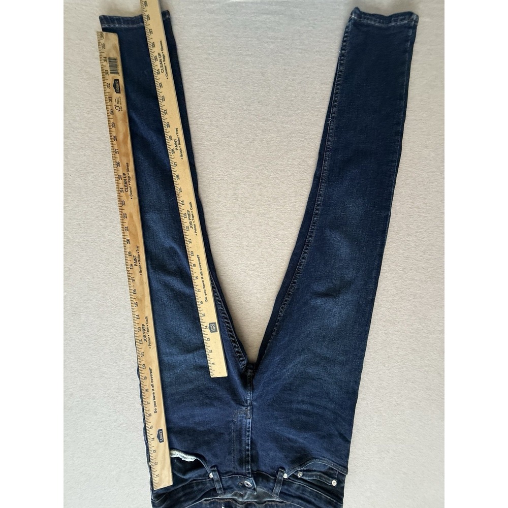 Zara Woman's Size 32" Dark Blue Straight Leg Jeans